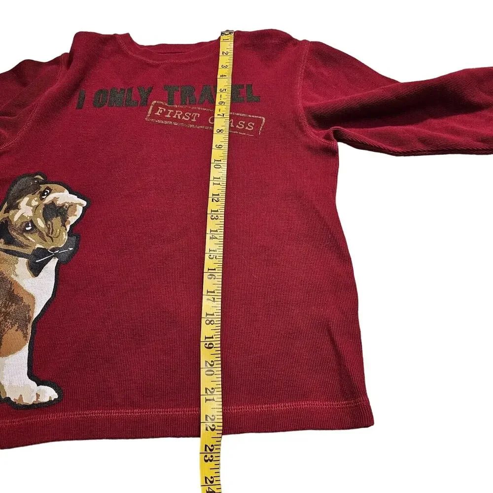 Gymboree Empire State Express Long Sleeves Thermal Shirt Boys Sz 10 Red